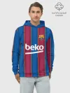 Худи мужской база хлопок / FC Barcelona 20/21