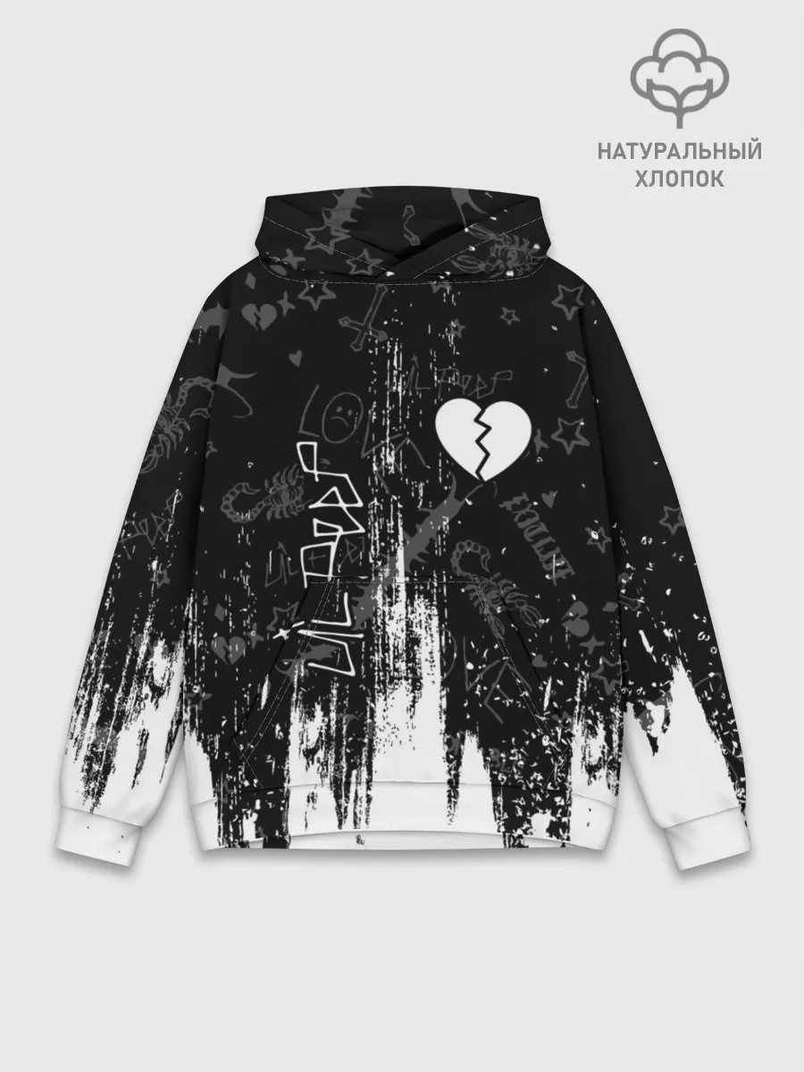 Худи мужской база хлопок / LIL PEEP / ЛИЛ ПИП