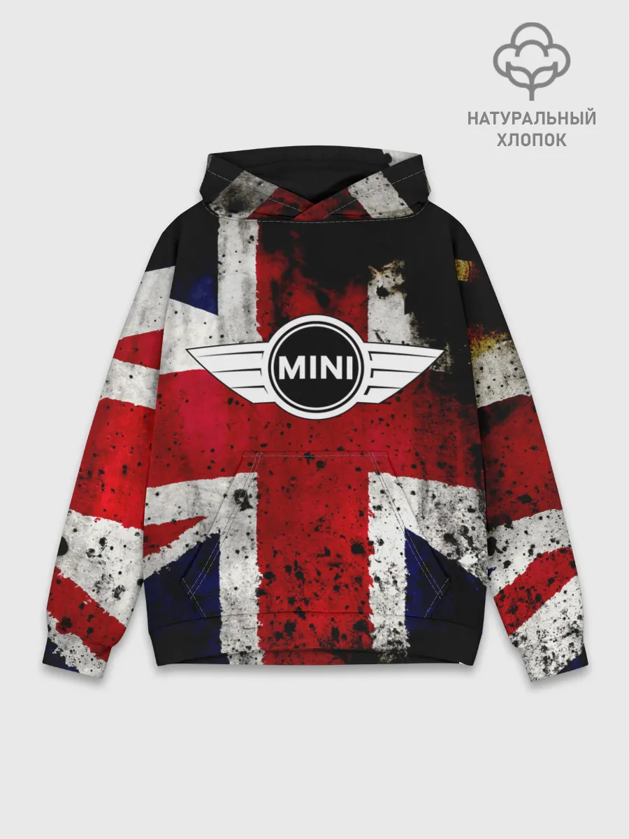 Худи мужской база хлопок / Mini Cooper
