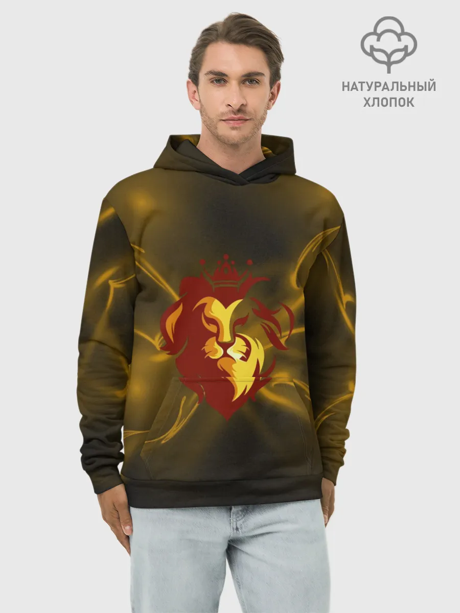 Худи мужской база хлопок / King Lion