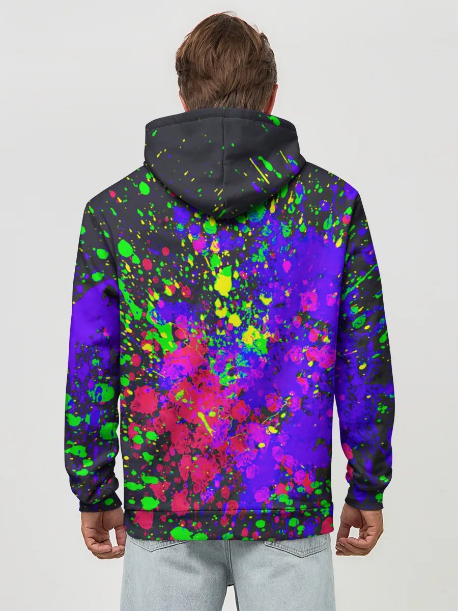 Худи мужской база хлопок / КИСЛОТНЫЕ БРЫЗГИ