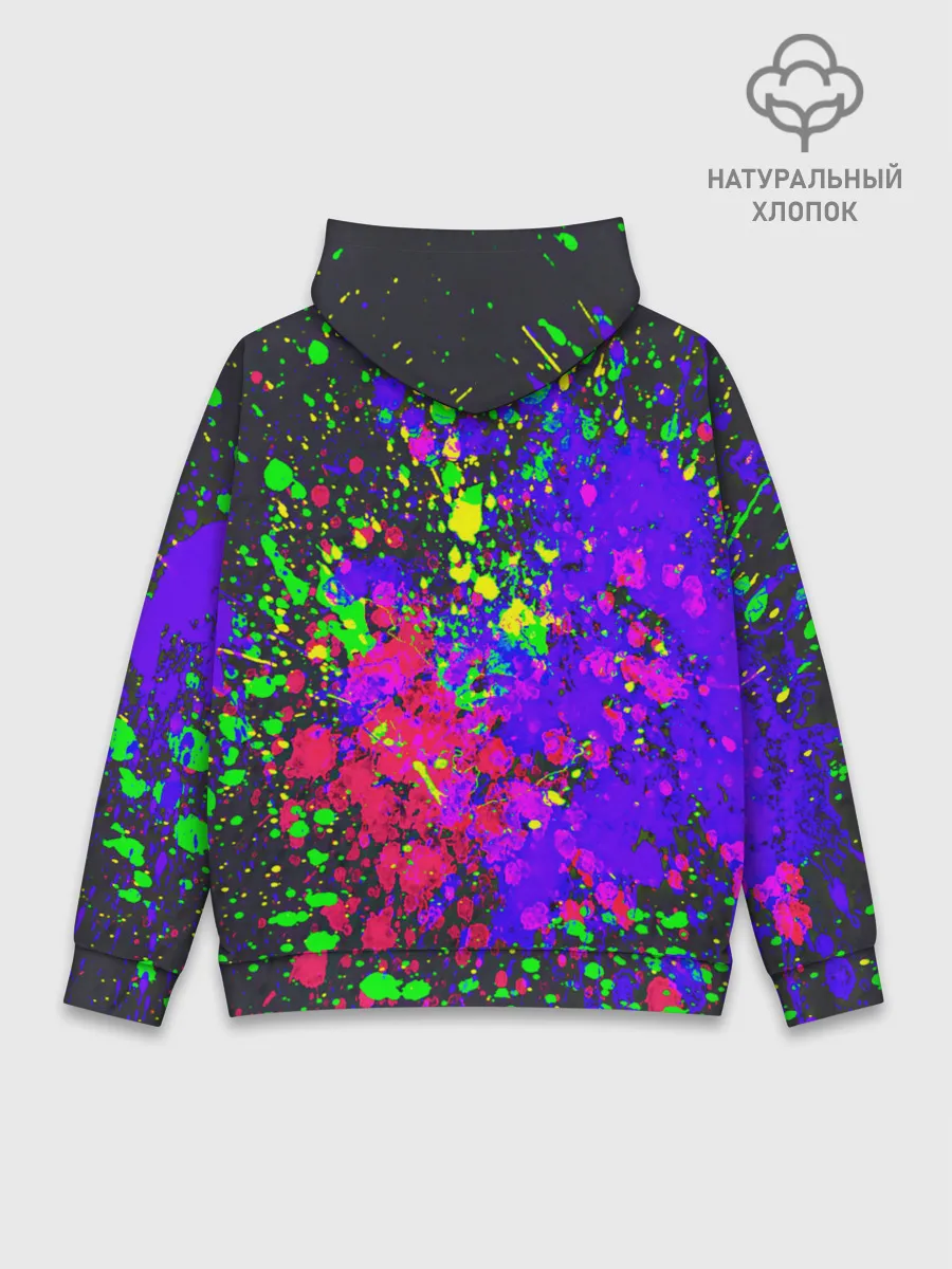Худи мужской база хлопок / КИСЛОТНЫЕ БРЫЗГИ
