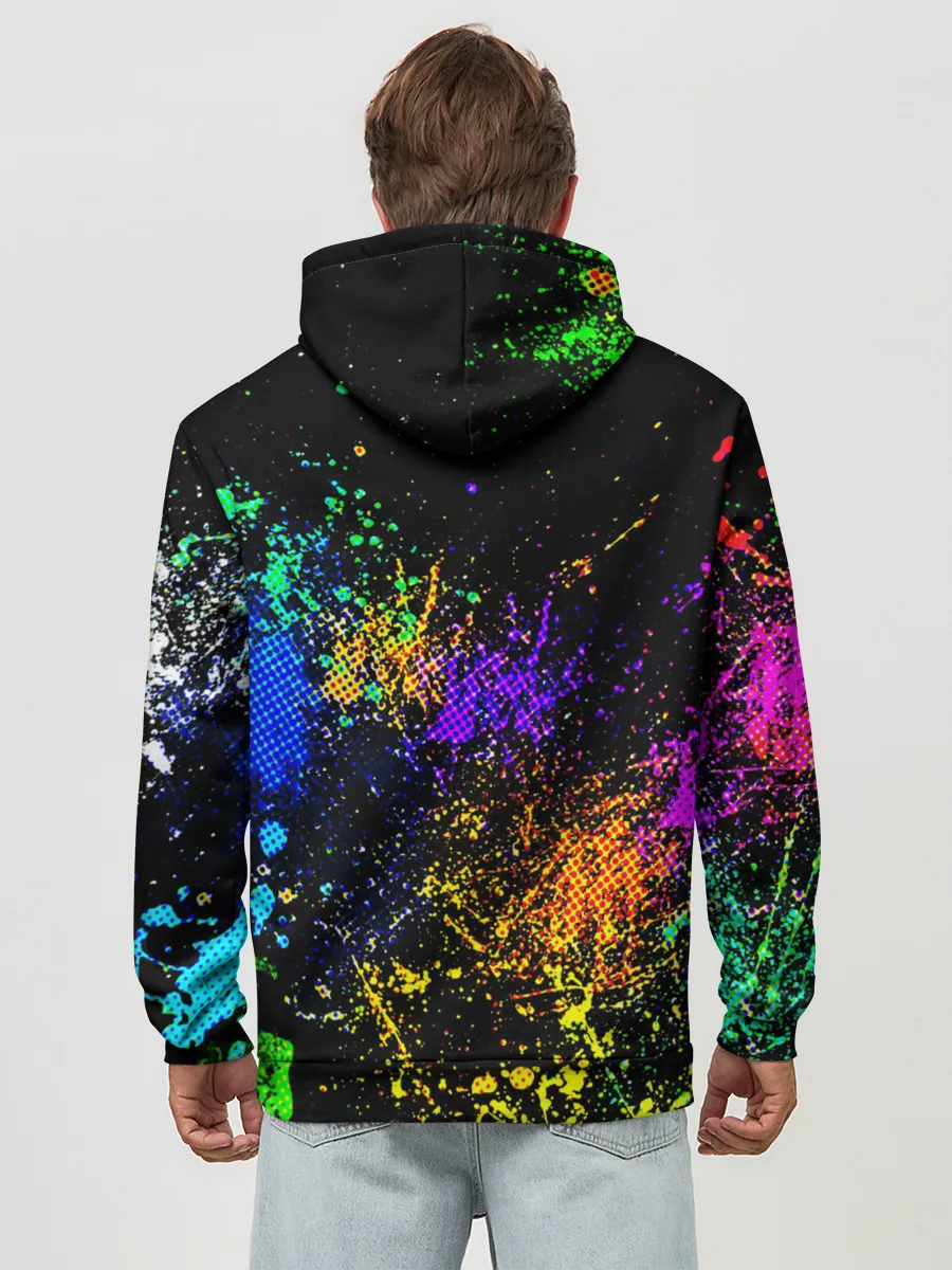 Худи мужской база хлопок / БРЫЗКИ КРАСОК