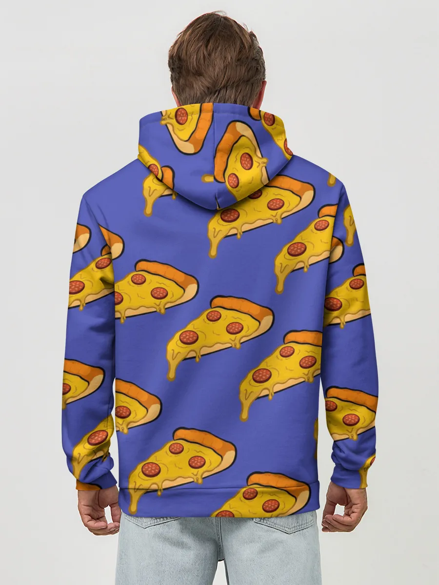 Худи мужской база хлопок / Кусочки пиццы