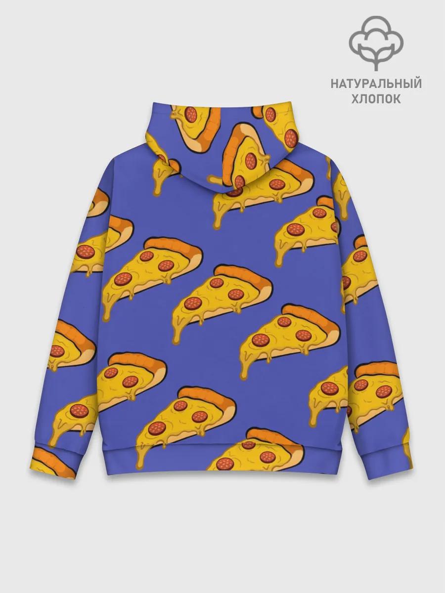 Худи мужской база хлопок / Кусочки пиццы