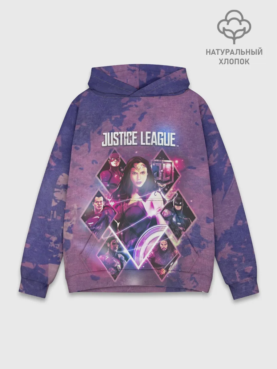 Худи мужской база хлопок / Justice League