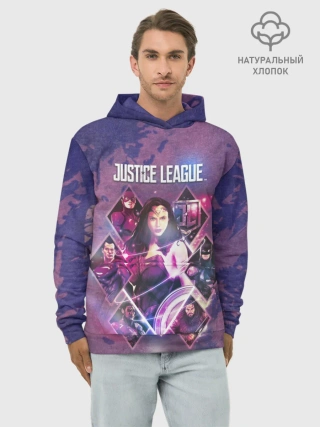 Худи мужской база хлопок / Justice League