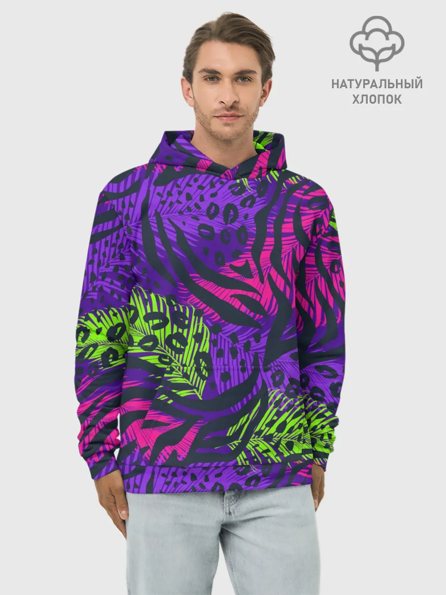 Худи мужской база хлопок / Африканский дух