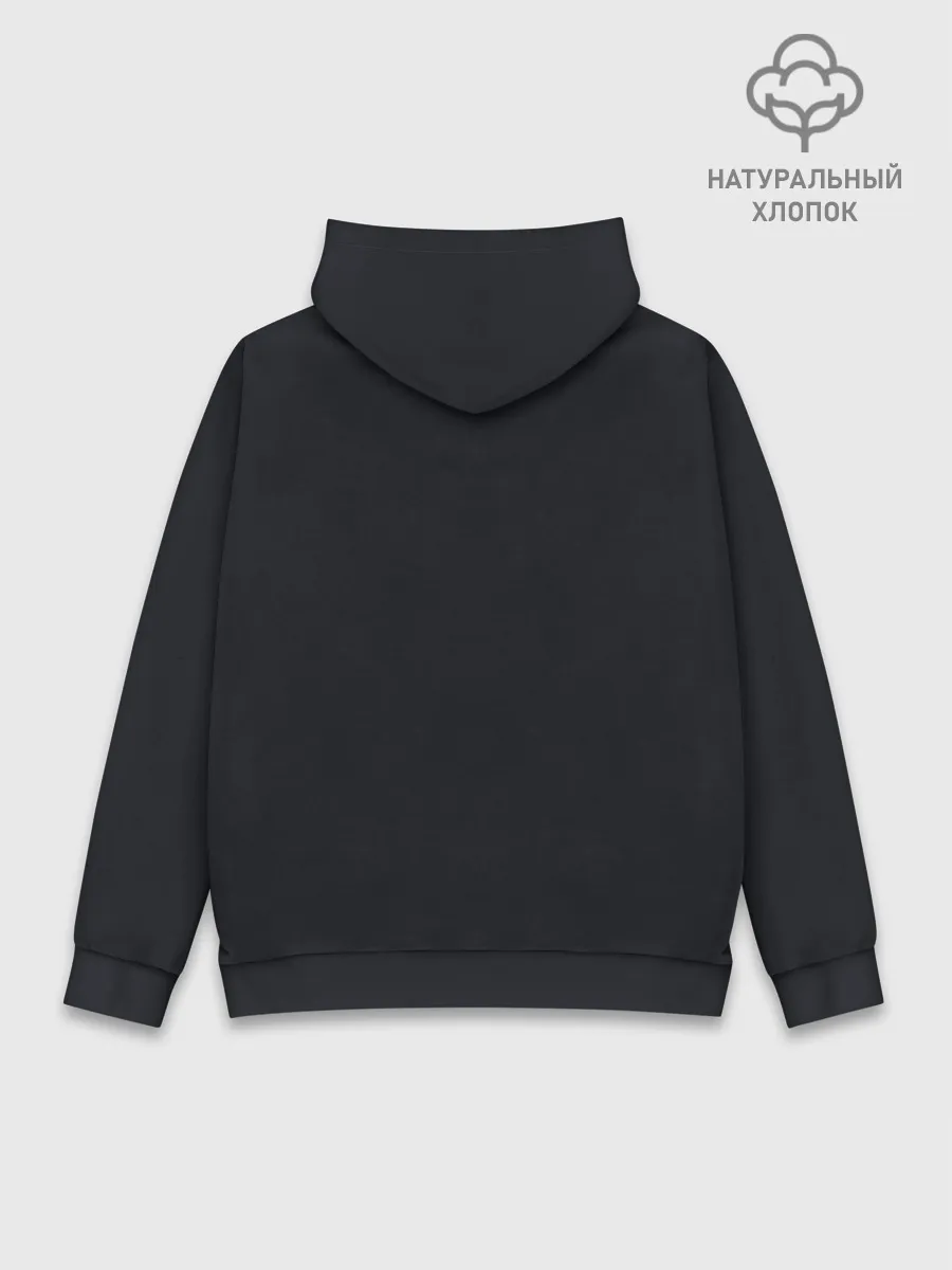 Худи мужской база хлопок / ВОЛК В НОЧИ