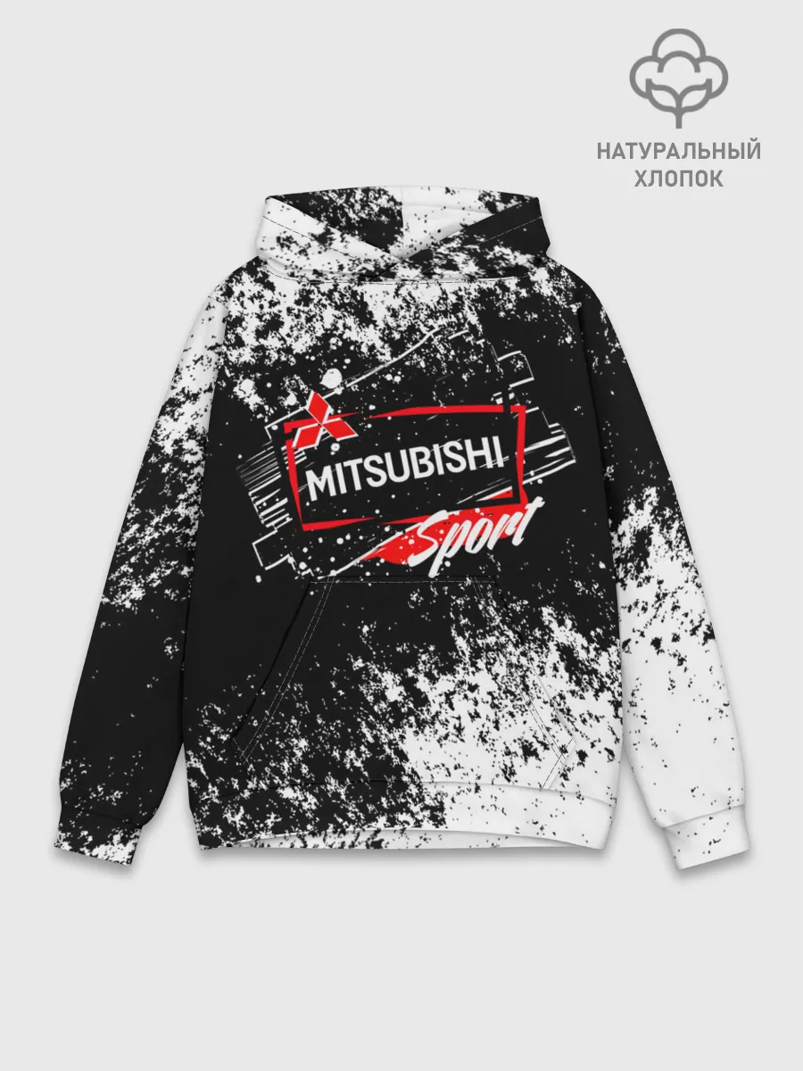 Худи мужской база хлопок / Mitsubishi SPORT
