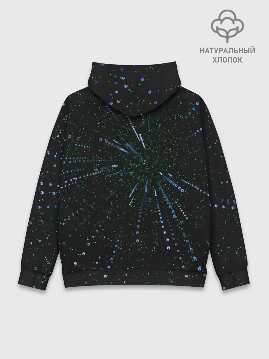 Худи мужской база хлопок / Свет сияние погружение блики
