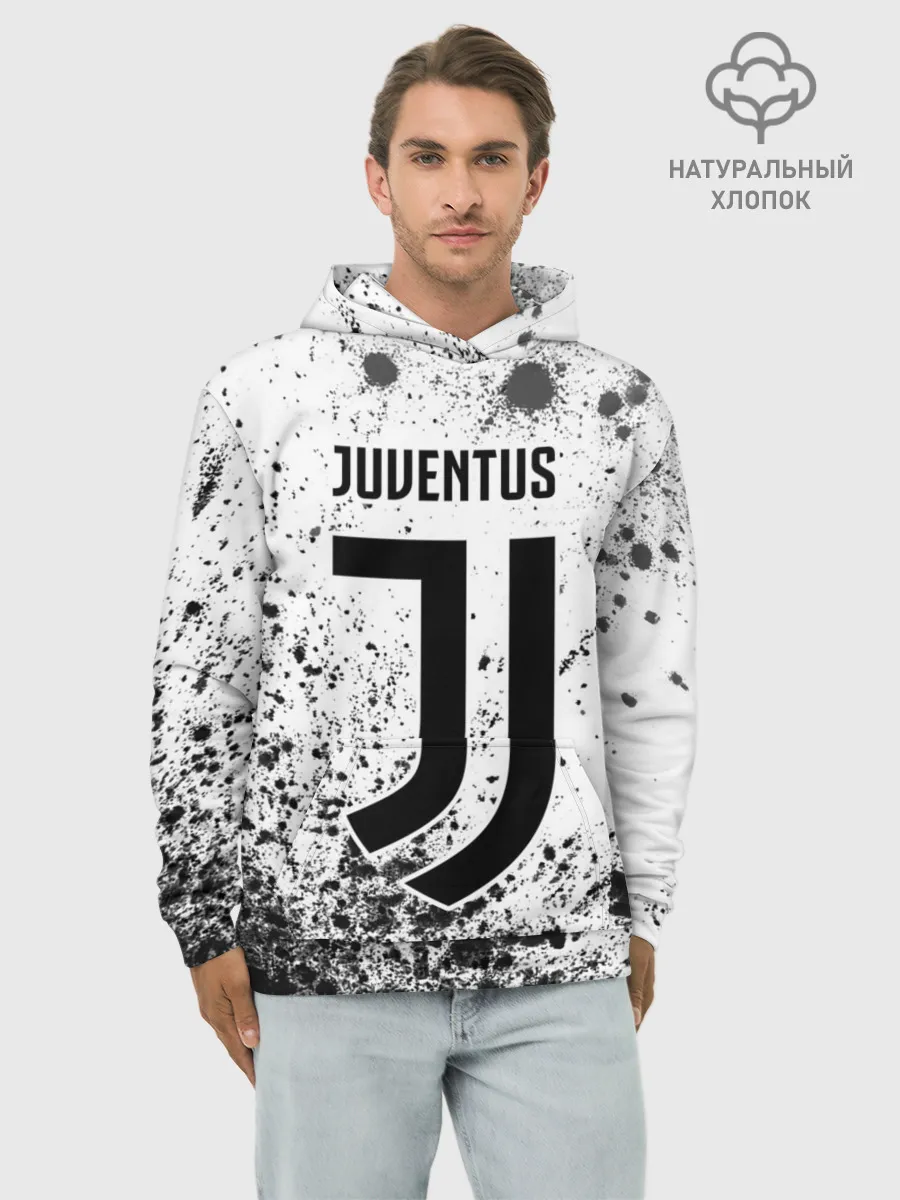 Худи мужской база хлопок / JUVENTUS / ЮВЕНТУС