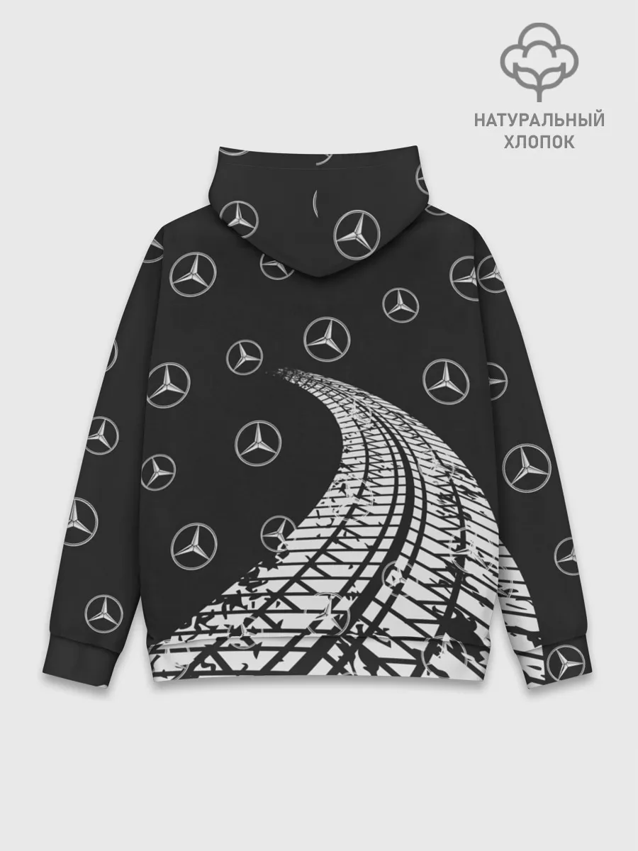 Худи мужской база хлопок / MERCEDES / МЕРСЕДЕС