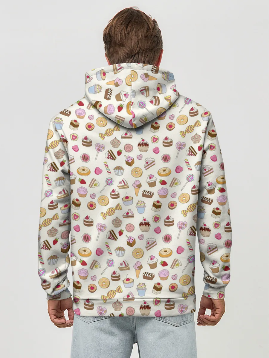 Худи мужской база хлопок / Сладости