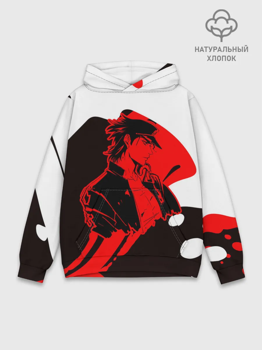 Худи мужской база хлопок / Приключения ДжоДжо