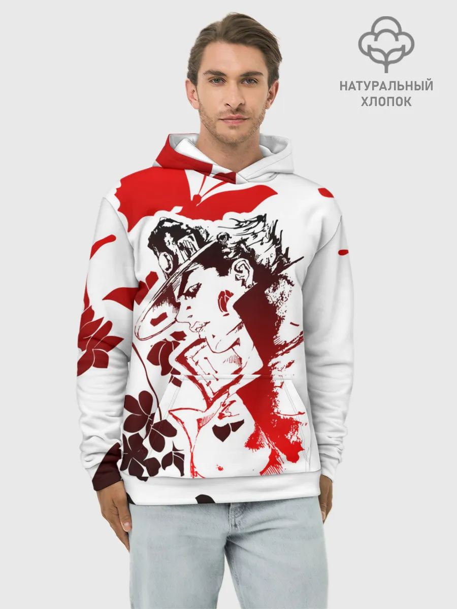 Худи мужской база хлопок / JoJo Bizarre Adventure