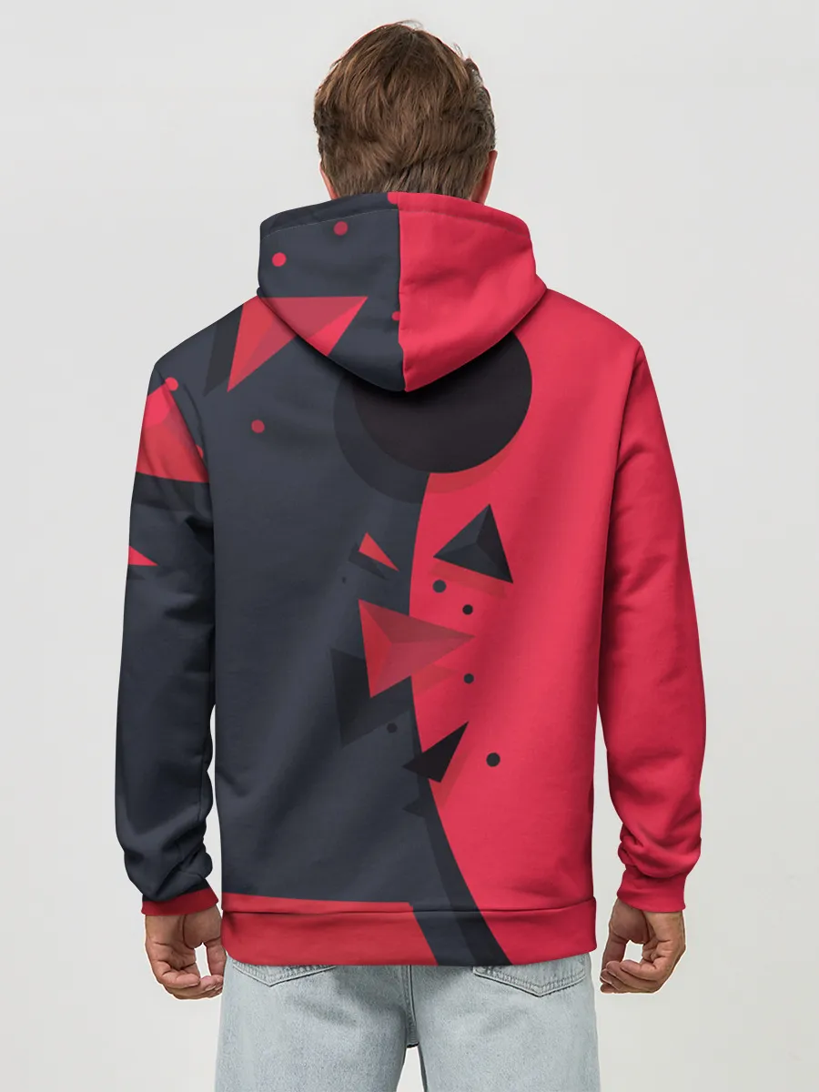 Худи мужской база хлопок / KILLA красная