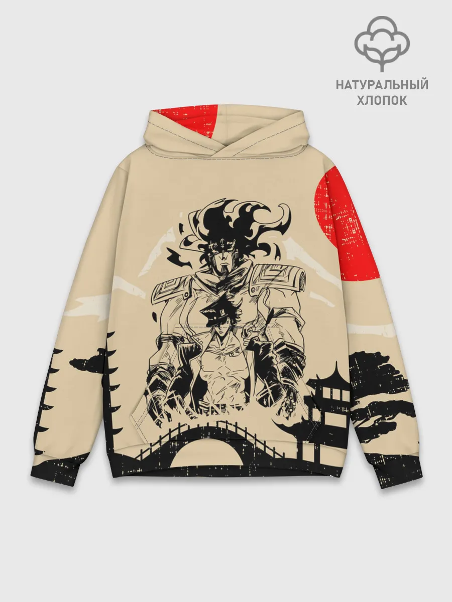 Худи мужской база хлопок / JOJO BIZARRE ADVENTURE | ПРИКЛЮЧЕНИЯ ДЖОДЖО