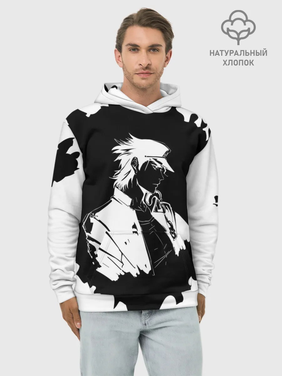 Худи мужской база хлопок / JoJo Bizarre Adventure