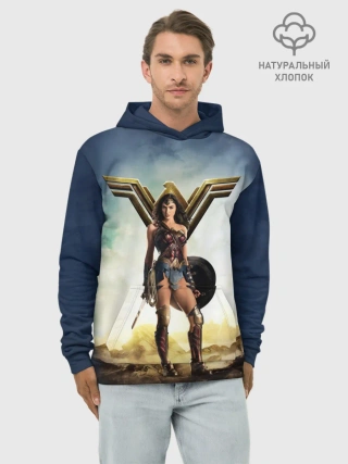 Худи мужской база хлопок / Wonder Woman