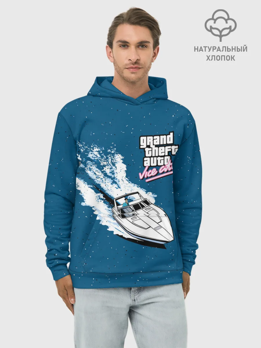 Худи мужской база хлопок / GTA Vice City