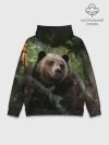 Худи мужской база хлопок / Медведь