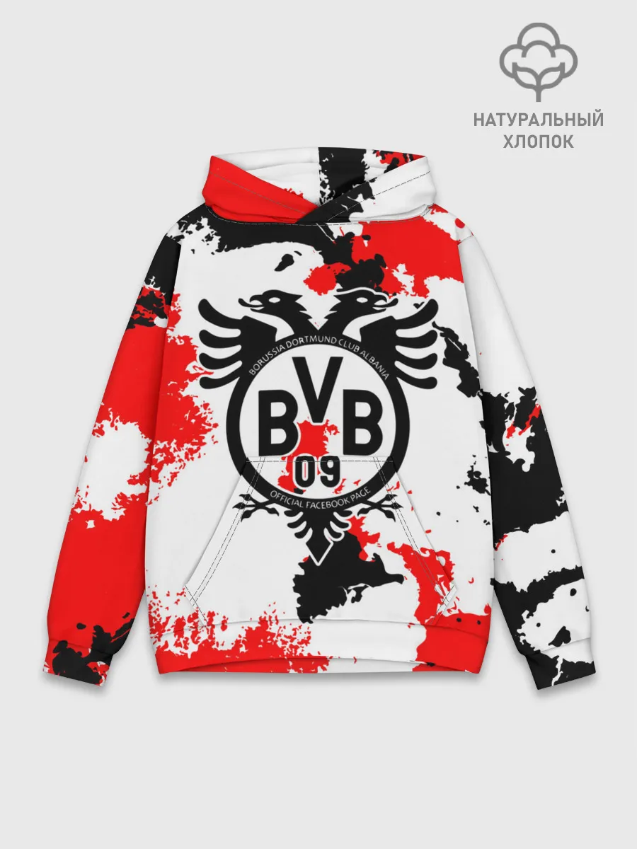 Худи мужской база хлопок / FC Borussia