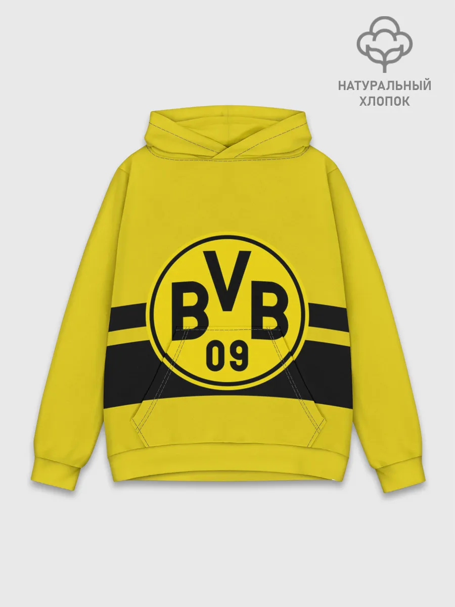 Худи мужской база хлопок / BORUSSIA DORTMUND