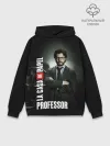 Худи мужской база хлопок / Бумажный дом Профессор