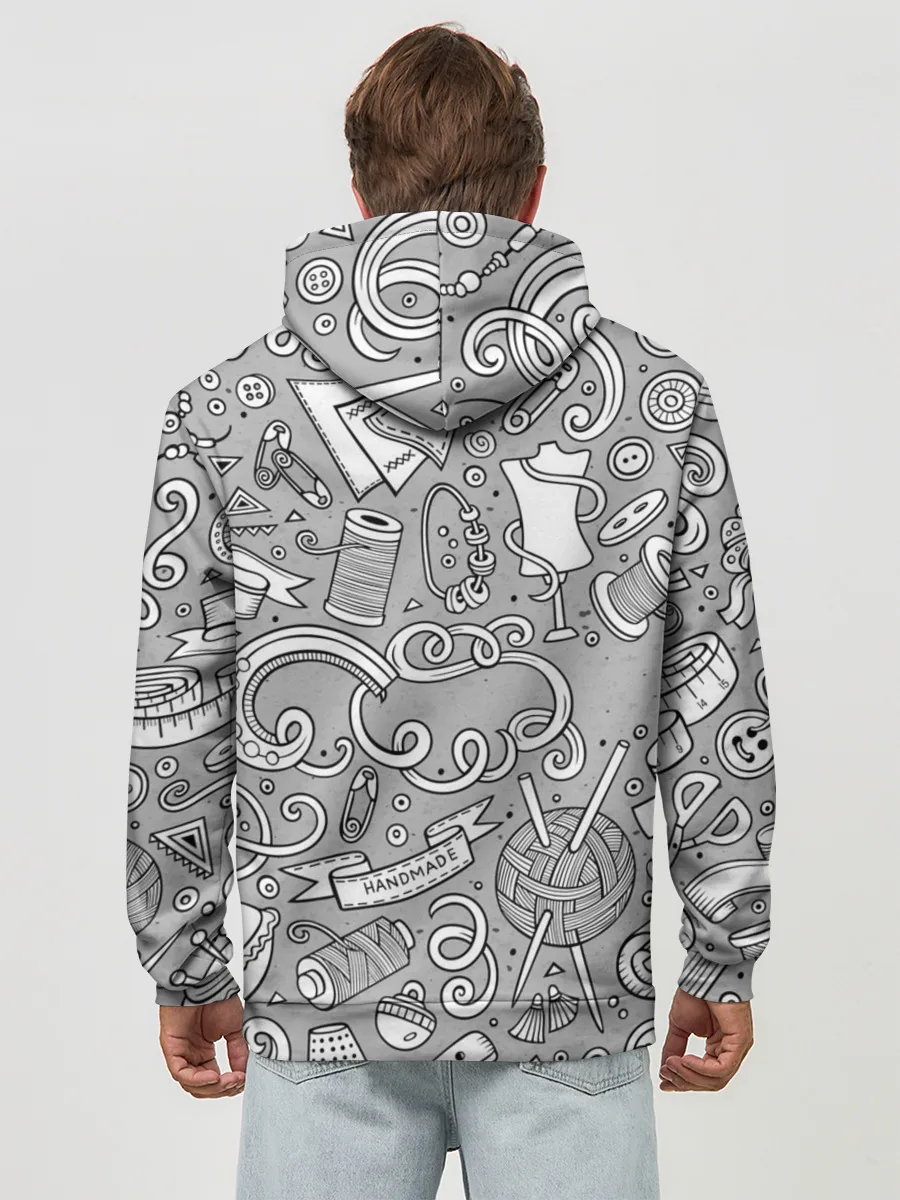 Худи мужской база хлопок / handmade