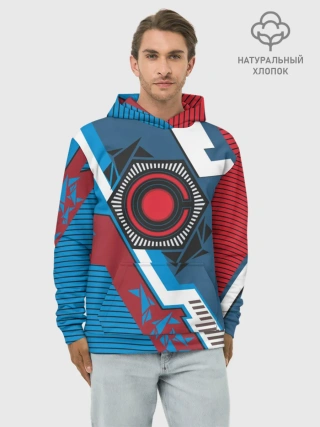 Худи мужской база хлопок / Cyborg logo