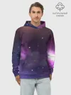 Худи мужской база хлопок / Космические туманности