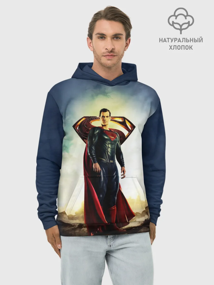 Худи мужской база хлопок / Superman