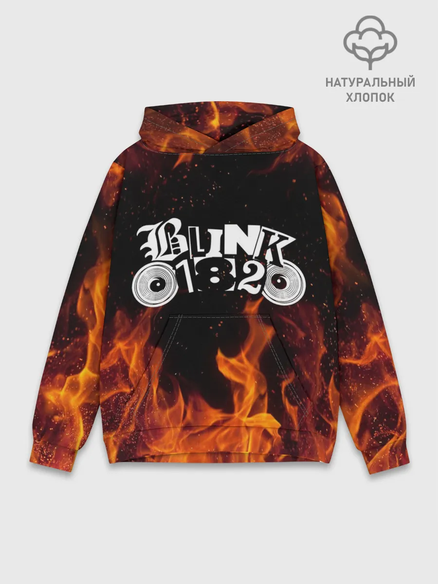 Худи мужской база хлопок / Blink 182