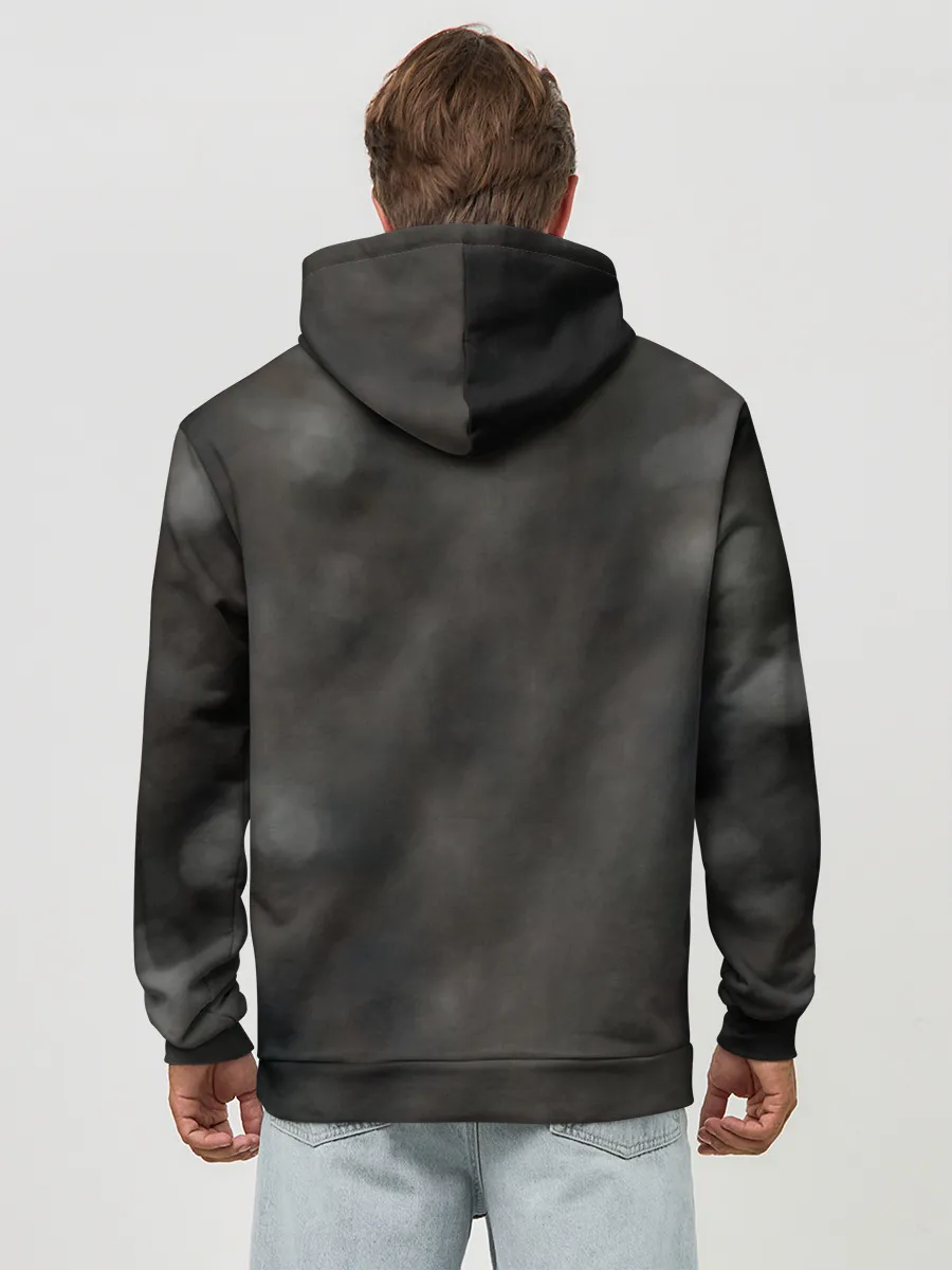 Худи мужской база хлопок / Волк