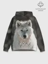Худи мужской база хлопок / Волк