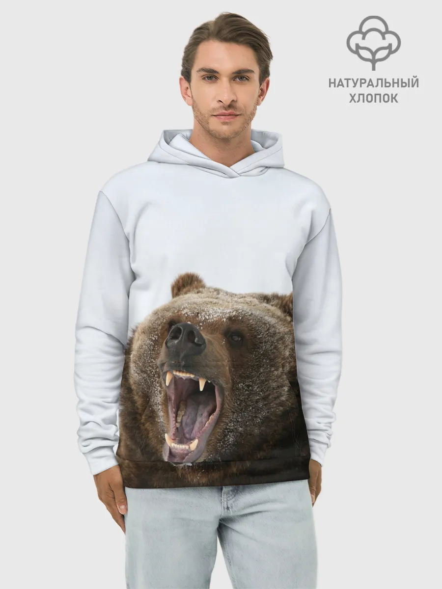 Худи мужской база хлопок / Bear