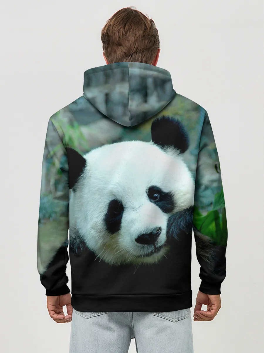 Худи мужской база хлопок / Панда