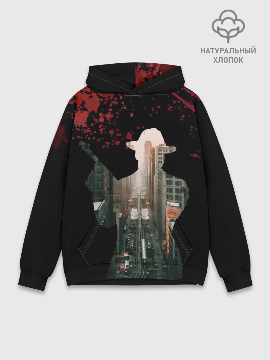 Худи мужской база хлопок / Гангстер 3