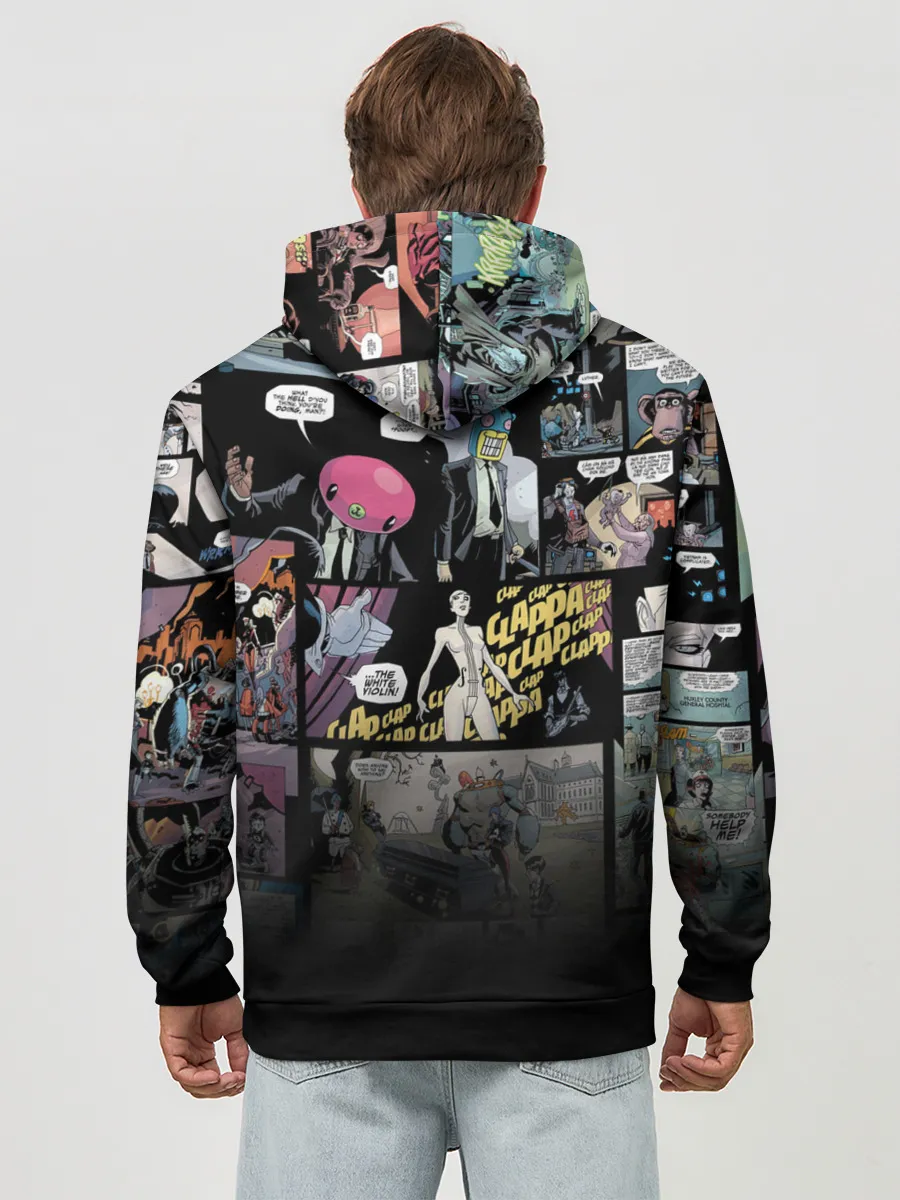 Худи мужской база хлопок / Амбрелла, Хэйзел и Ча-Ча