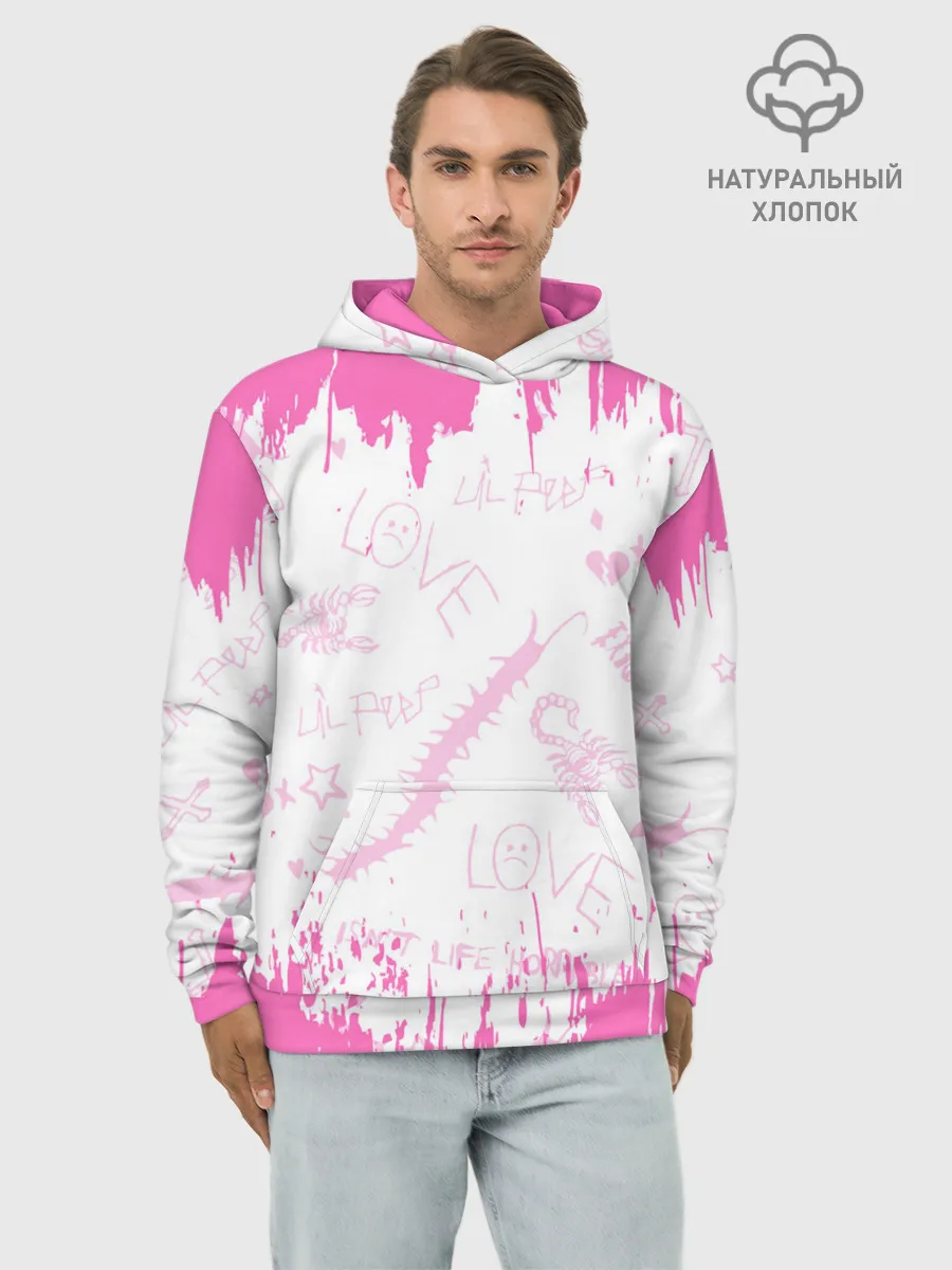 Худи мужской база хлопок / LIL PEEP / ЛИЛ ПИП