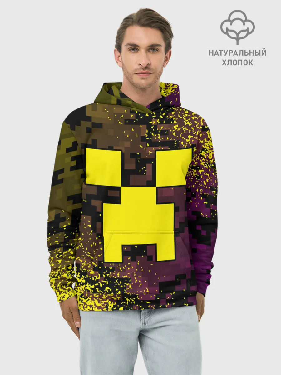 Худи мужской база хлопок / MINECRAFT / МАЙНКРАФТ