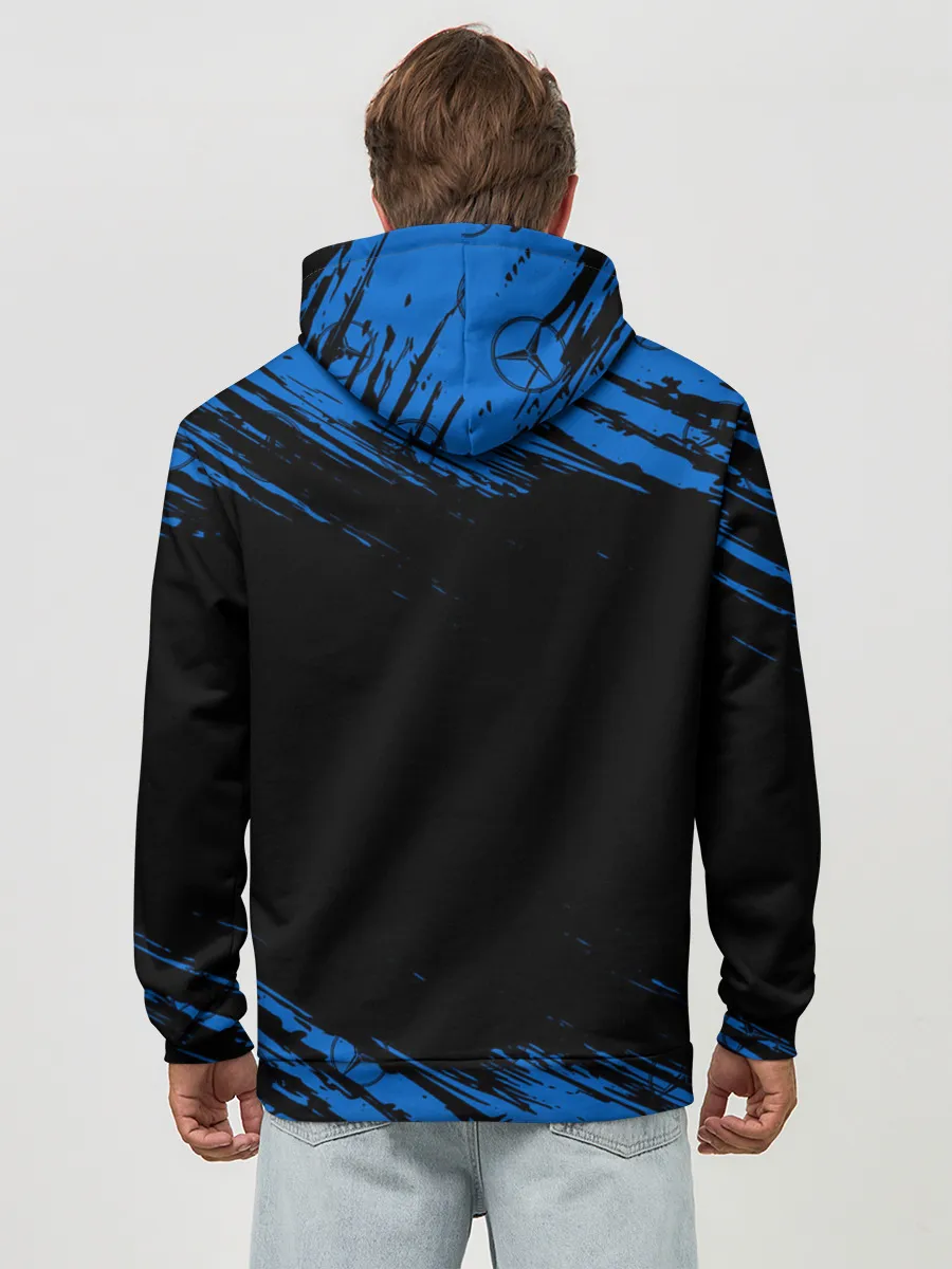 Худи мужской база хлопок / MERCEDES / МЕРСЕДЕС