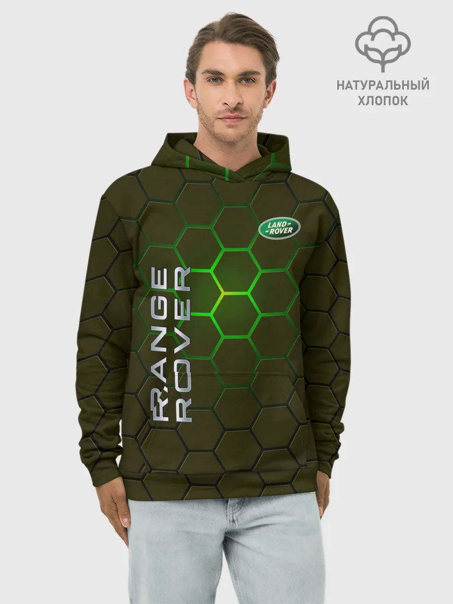 Худи мужской база хлопок / Land Rover