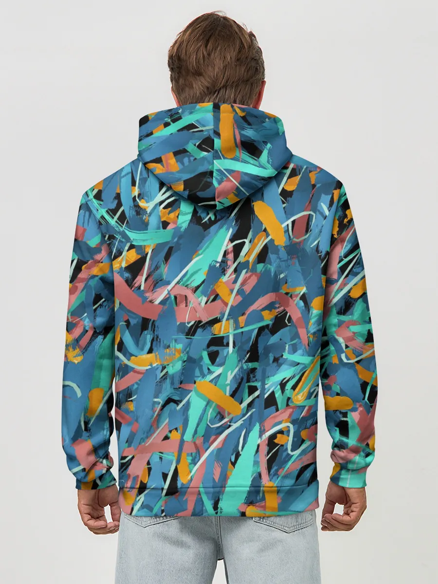 Худи мужской база хлопок / Яркие краски