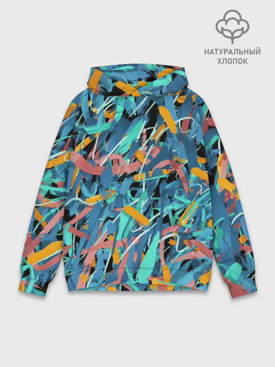 Худи мужской база хлопок / Яркие краски