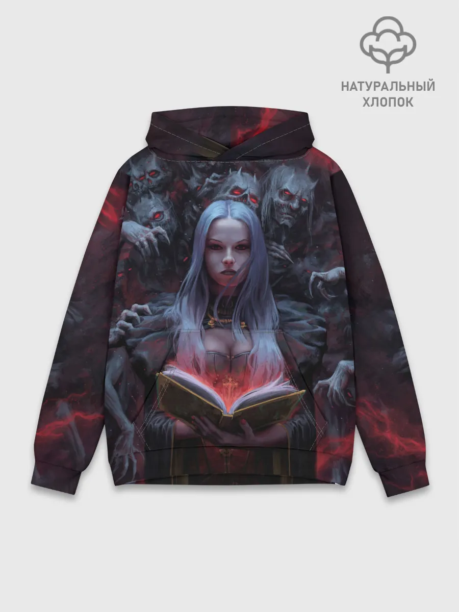 Худи мужской база хлопок / Demonic book