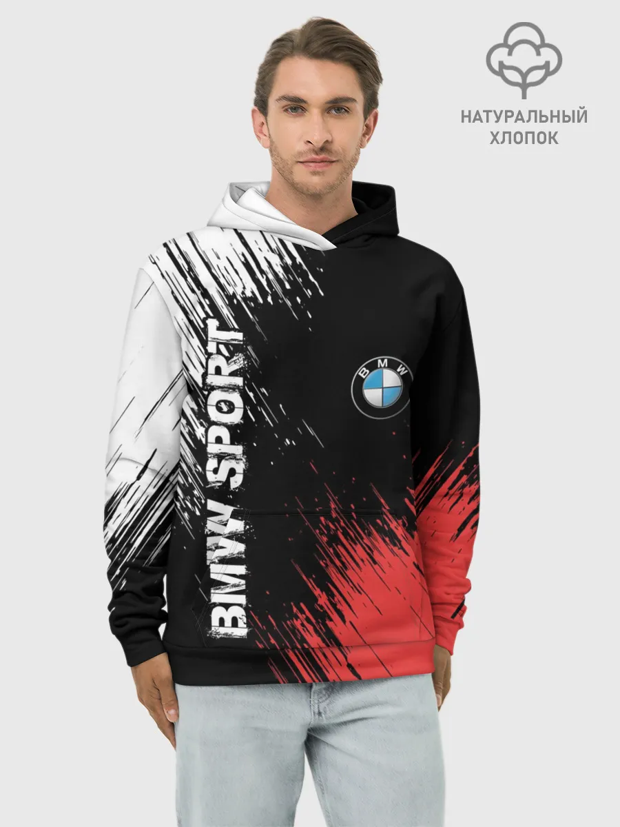 Худи мужской база хлопок / BMW