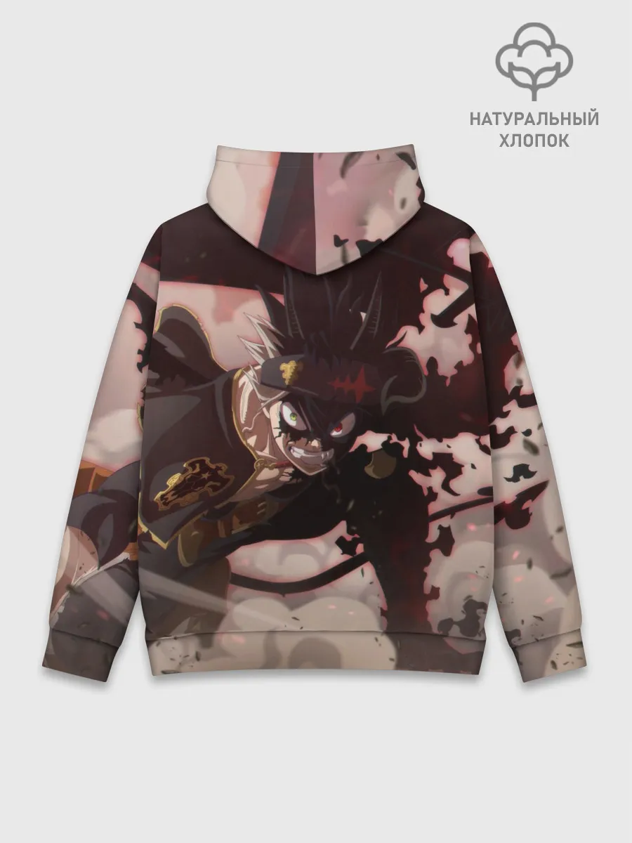 Худи мужской база хлопок / Астер в боевой позе