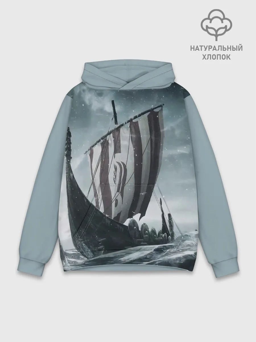 Худи мужской база хлопок / Викинги